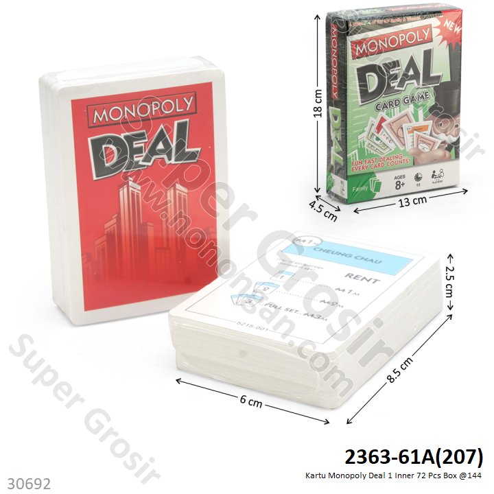 Kartu Monopoli Deal 1 Inner 72 Pcs Box @144