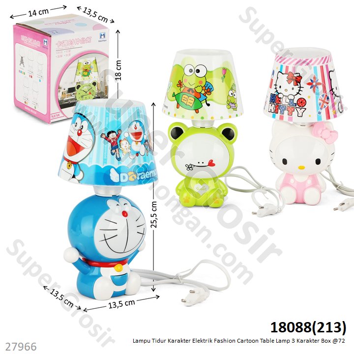 Lampu Tidur Karakter Elektrik Fashion Cartoon Table Lamp 3 Karakter Box @72