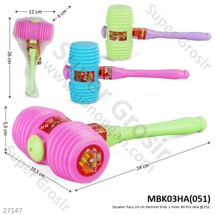 Squeaker Palu Cit Cit 24 cm Hammer Kids 1 Inner 84 Pcs Jala @252