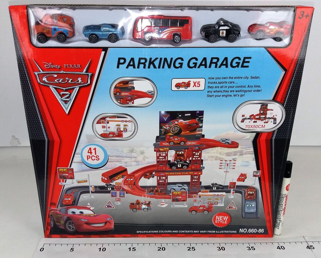 Parking Lot Track The Cars Set Mobil 5 Pcs Skala Hot Wheels Cars 2 Parking Garage Box Window @36