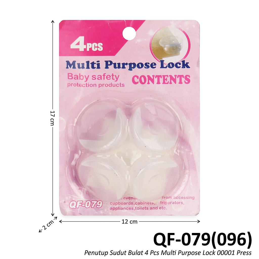 Penutup Sudut Bulat 4 Pcs Multi Purpose Lock 00001 Press @250