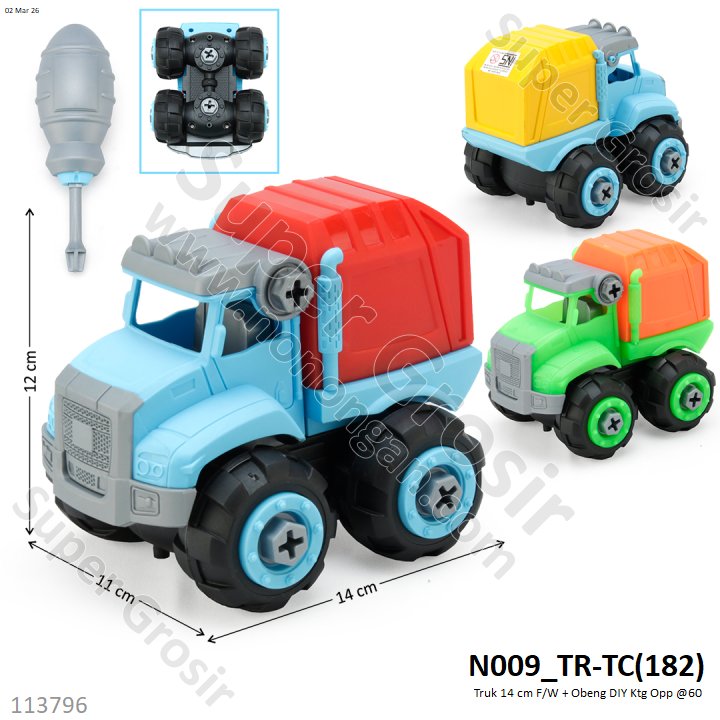 Truk 14 cm F/W + Obeng DIY Ktg Opp @60