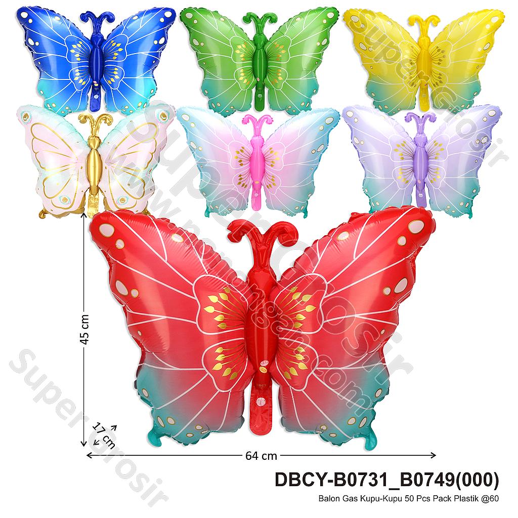 Balon Gas Kupu-Kupu 50 Pcs Pack Plastik @60