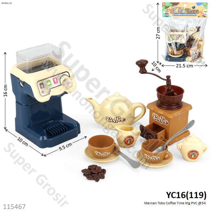 Mainan Toko Coffee Time Ktg PVC @54