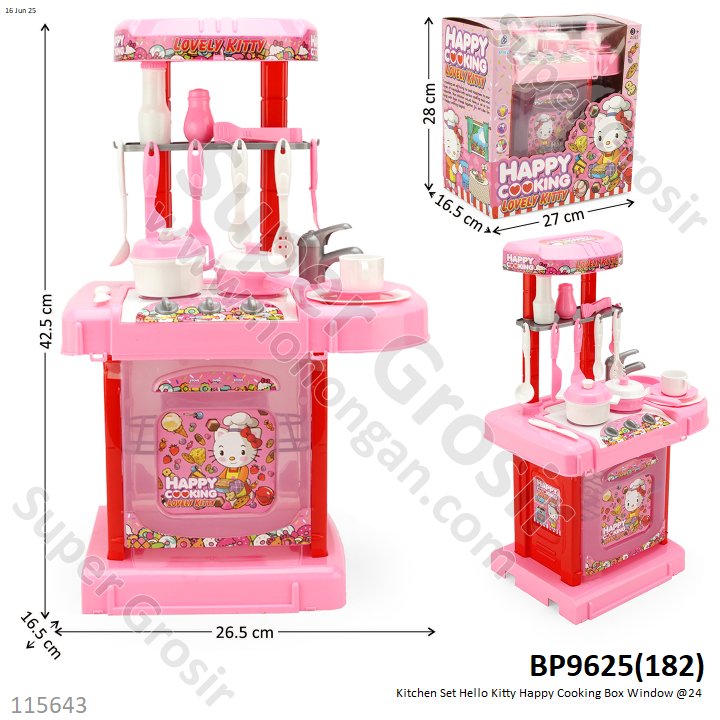 Kitchen Set Hello Kitty Happy Cooking Box Window @24