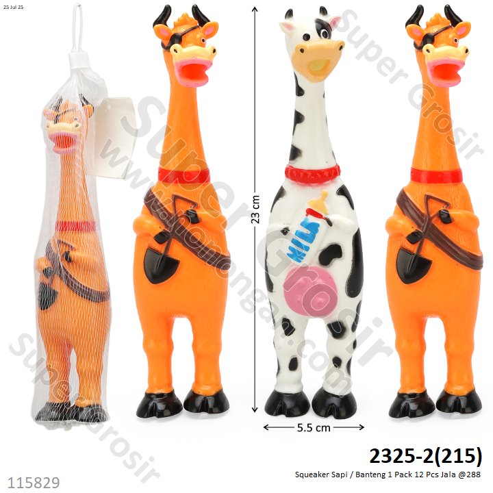 Boneka Cit-cit Hewan Sapi / Banteng 1 Pack 12 Pcs Jala @288