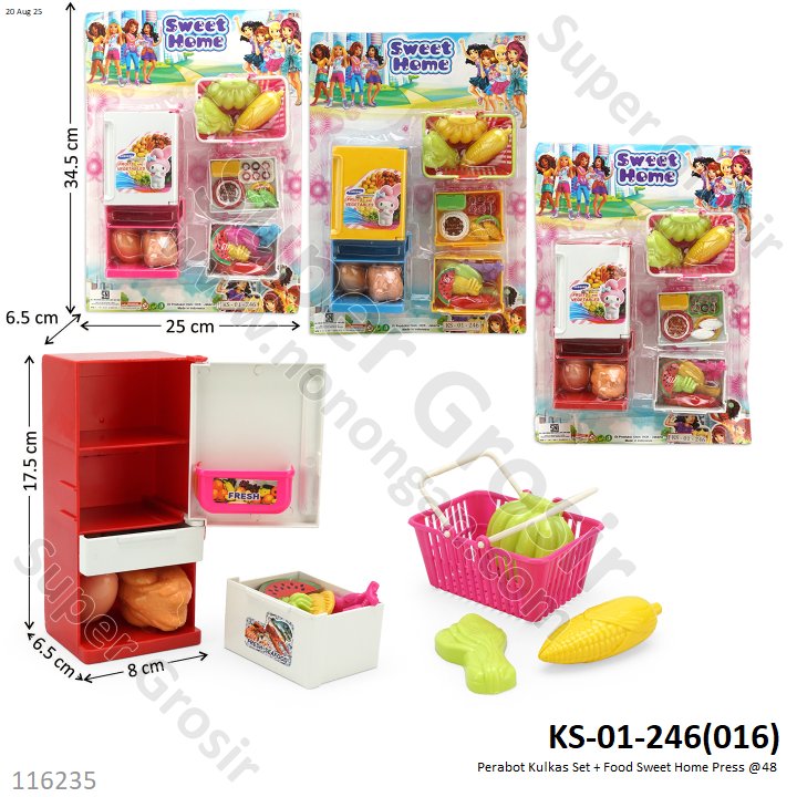 Perabot Kulkas Set + Food Sweet Home Press @48