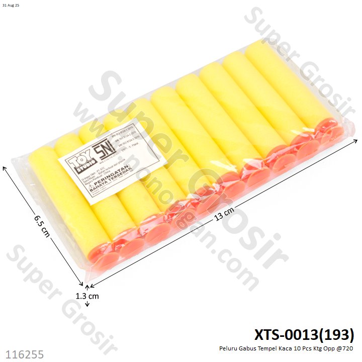 Peluru Gabus Tempel Kaca 10 Pcs Ktg Opp @720