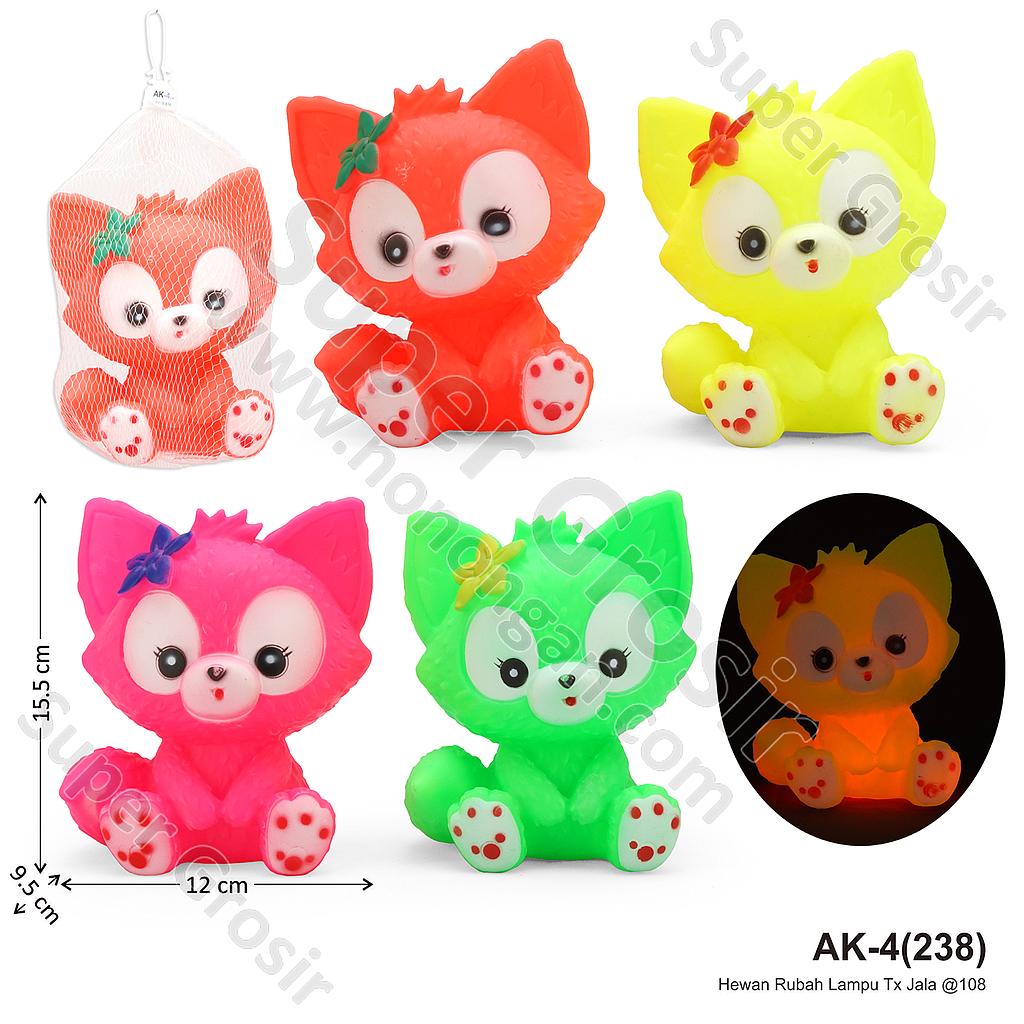 Boneka Cit-cit Hewan Rubah Lampu Tx Jala @108