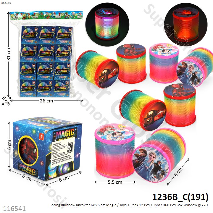Spring Rainbow Karakter 6x5,5 cm Magic / Toys 1 Pack 12 Pcs 1 Inner 360 Pcs Box Window @720