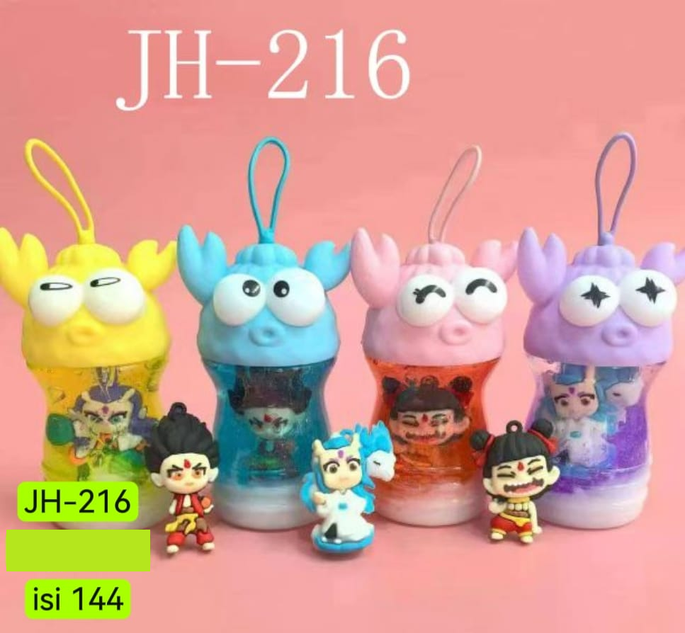 Slime Botol Isi Karakter Nacha Crystal Mud 1 Box 12 Pcs Botol @144