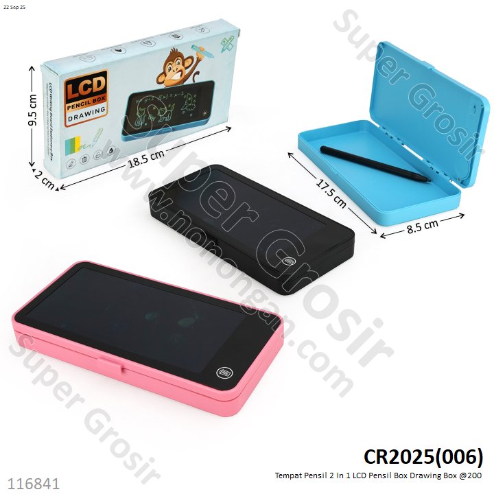 Tempat Pensil 2 In 1 Ipad LCD Pensil Box Drawing Box @200