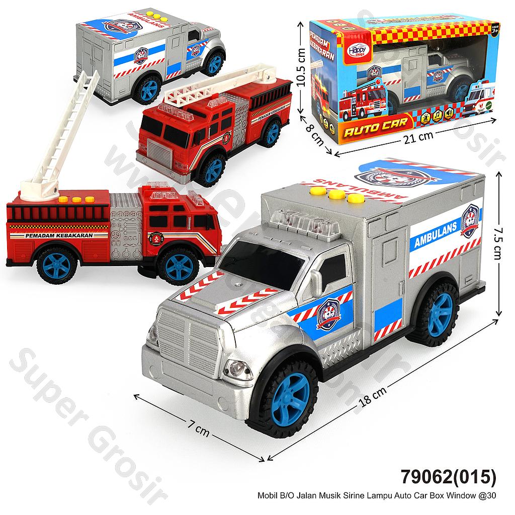 Mobil B/O Jalan Musik Sirine Lampu Auto Car Box Window @30