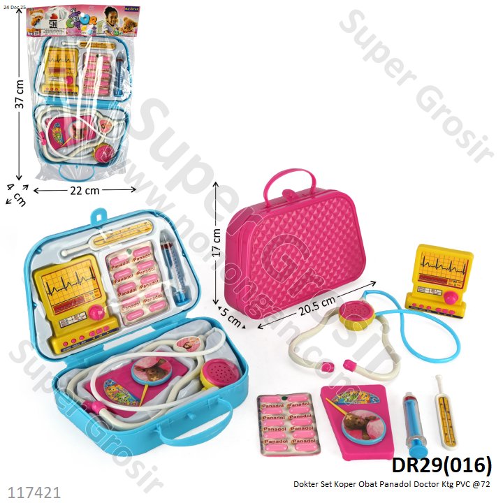 Dokter Set Koper Obat Panadol Doctor Ktg PVC @72