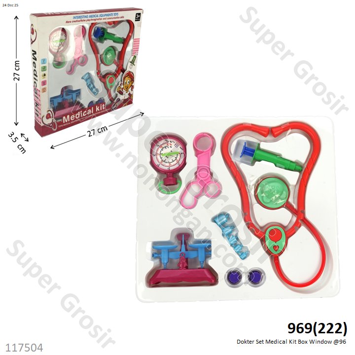 Dokter Set Medical Kit Box Window @96