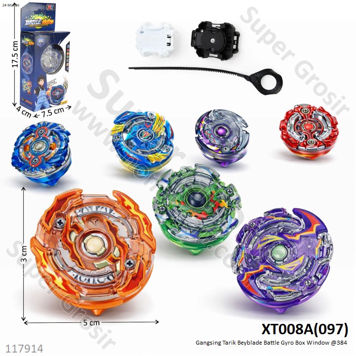 Gangsing Tarik Beyblade Battle Gyro Box Window @384