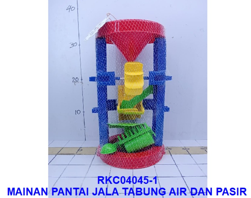 Mainan Pasir Pantai Tabung Air dan Pasir Jala @60