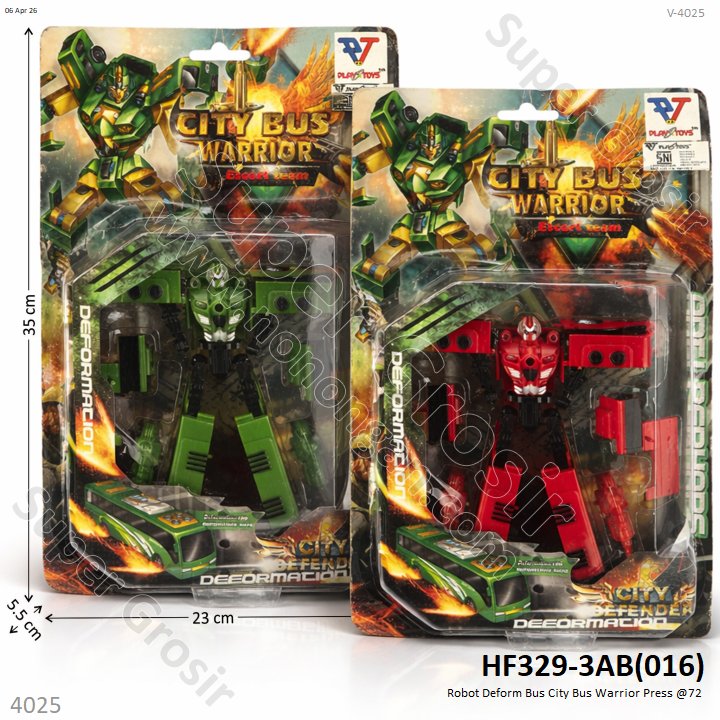 Robot Deform Bus City Bus Warrior Press @72