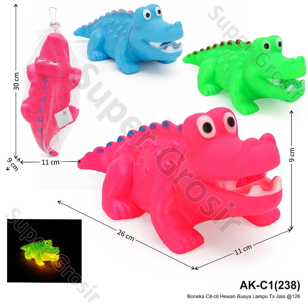 Boneka Cit-cit Hewan Buaya Lampu Tx Jala @126