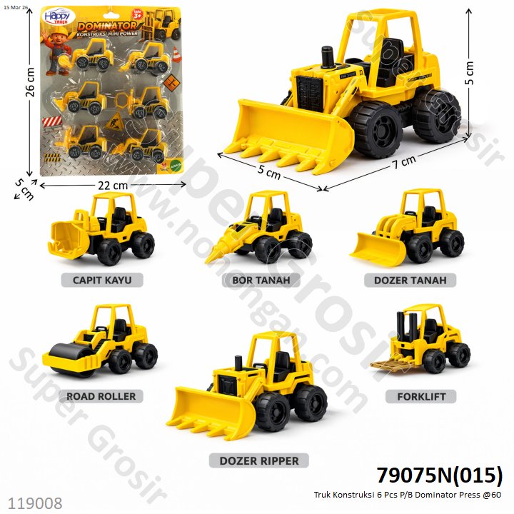 Truk Konstruksi 6 Pcs P/B Dominator Press @60