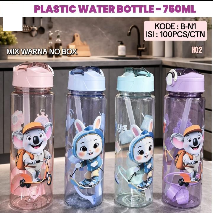 Botol Minum Anak Karakter 750 ml 1 Ikat 4 Pcs Ktg Opp @100