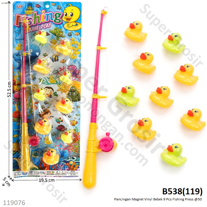 Pancingan Magnet Vinyl Bebek 9 Pcs Fishing Press @50