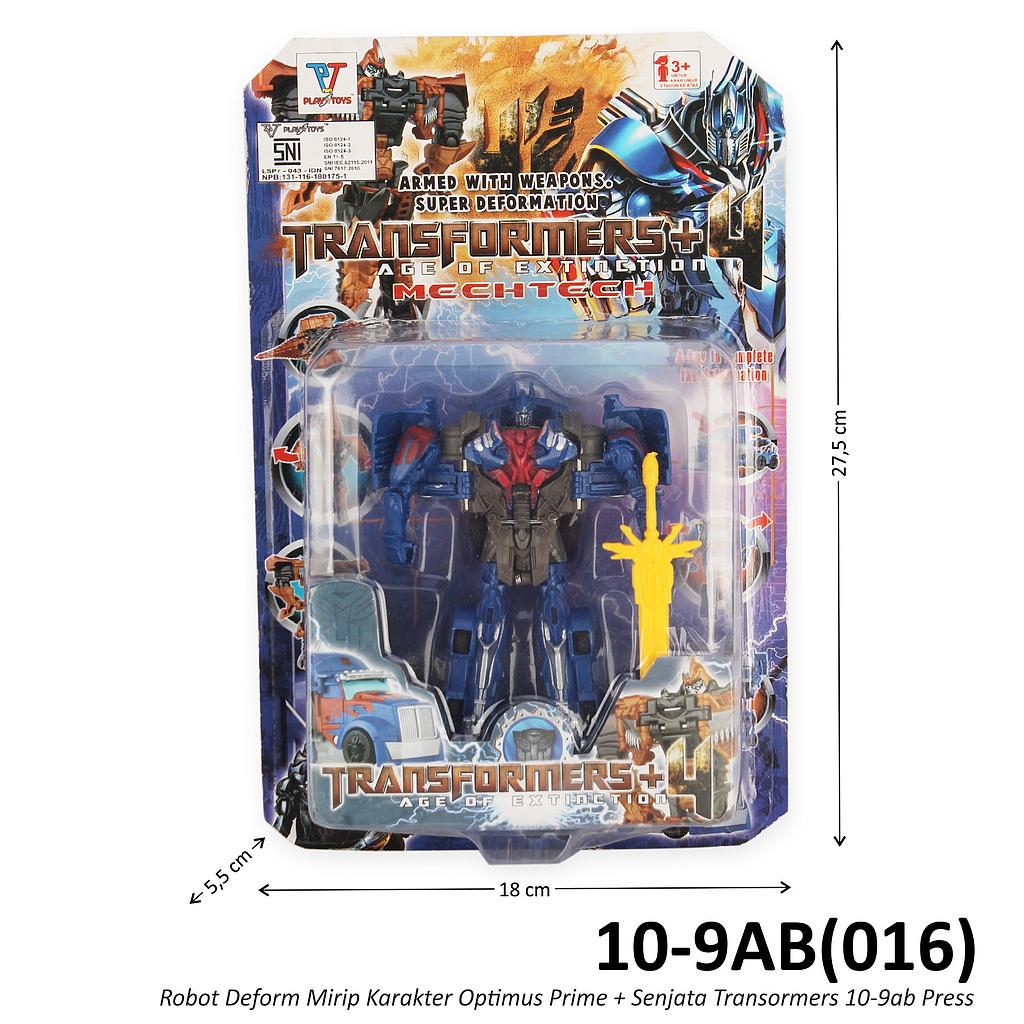 Robot Deform Optimus Prime Set Senjata Transormers Press @120