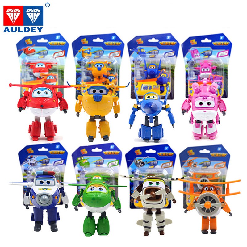 Action Figure Super Wings 8 Karakter Press 