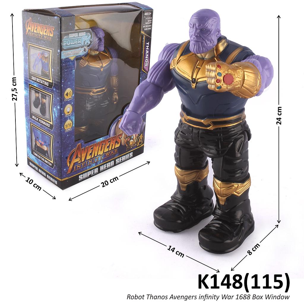 Robot Thanos B/O Jalan Suara Lampu Avengers 1688 Box Window @72