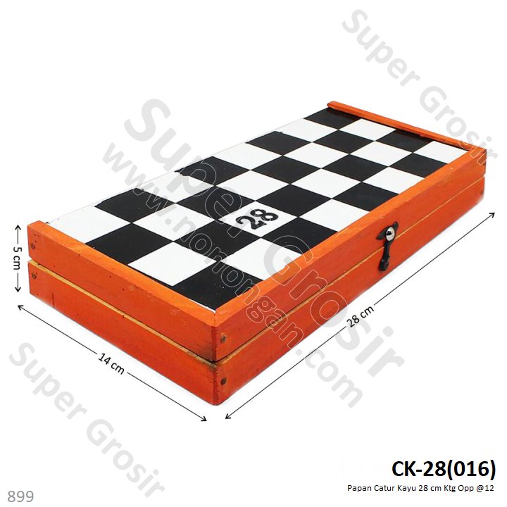 Papan Catur Kayu 28 cm Ktg Opp @12