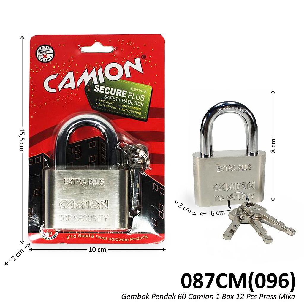 Gembok 60 Pendek Camion 1 Box 12 Pcs Press Mika @72