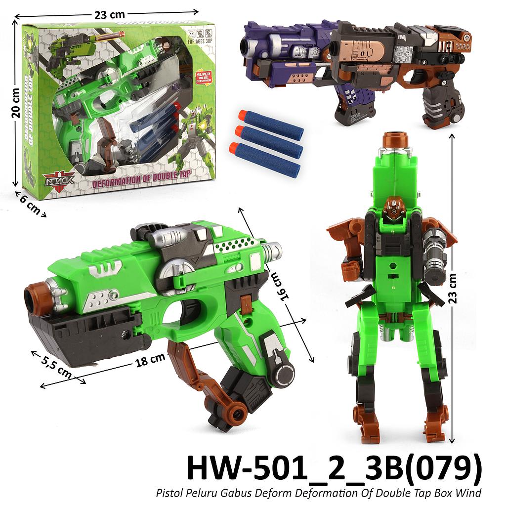 Pistol Peluru Gabus Deform Robot Deformation of Double Tap Box Window @96