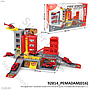 Parking Lot Track Konstruksi / Damkar Set Diecast Kendaraan 3 Pcs Skala Hot Wheels F/W Building Site / Fire Station Box Window @24