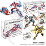 Mini Block Kendaran 6 In 1 Robot 1 Box 6 Pcs 1 Inner 108 Pcs Box @216