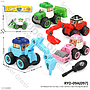 Truk Konstruksi Robocar Poli DIY Fun Toys 1 Inner 120 Pcs 1 Ikat 4 Pcs Ktg PVC @240