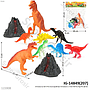Dinosaurus Set 4 Pcs Gunung Berapi Dinosaurs 1 Inner 96 Pcs Ktg PVC @192