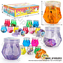 Slime Botol Diamond Karakter 3D Crystal Mud 1 Box 12 Pcs Botol @240